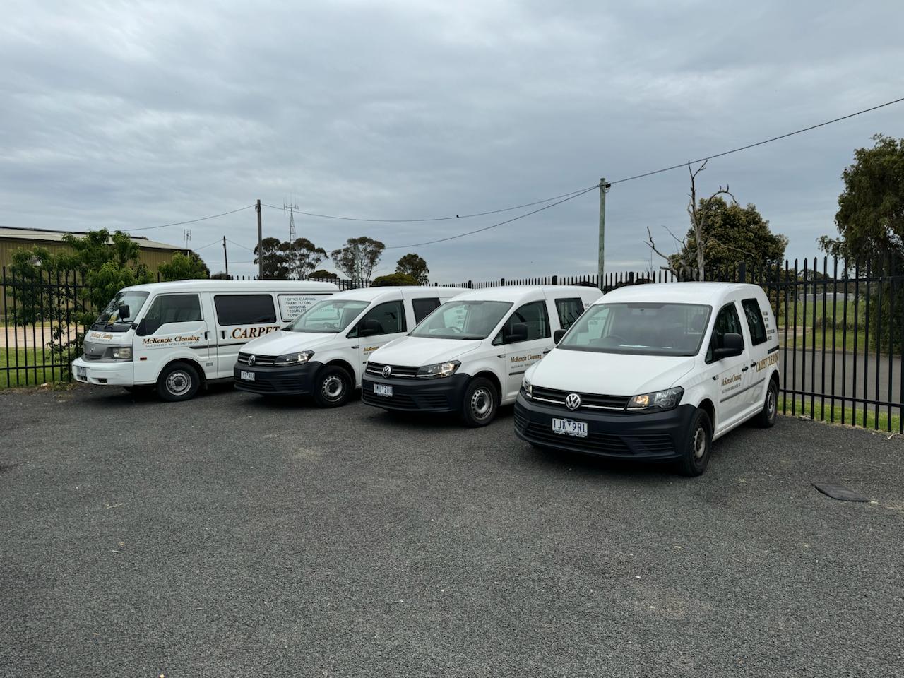 The McKenzie Cleaning fleet, a real local Gippsland team